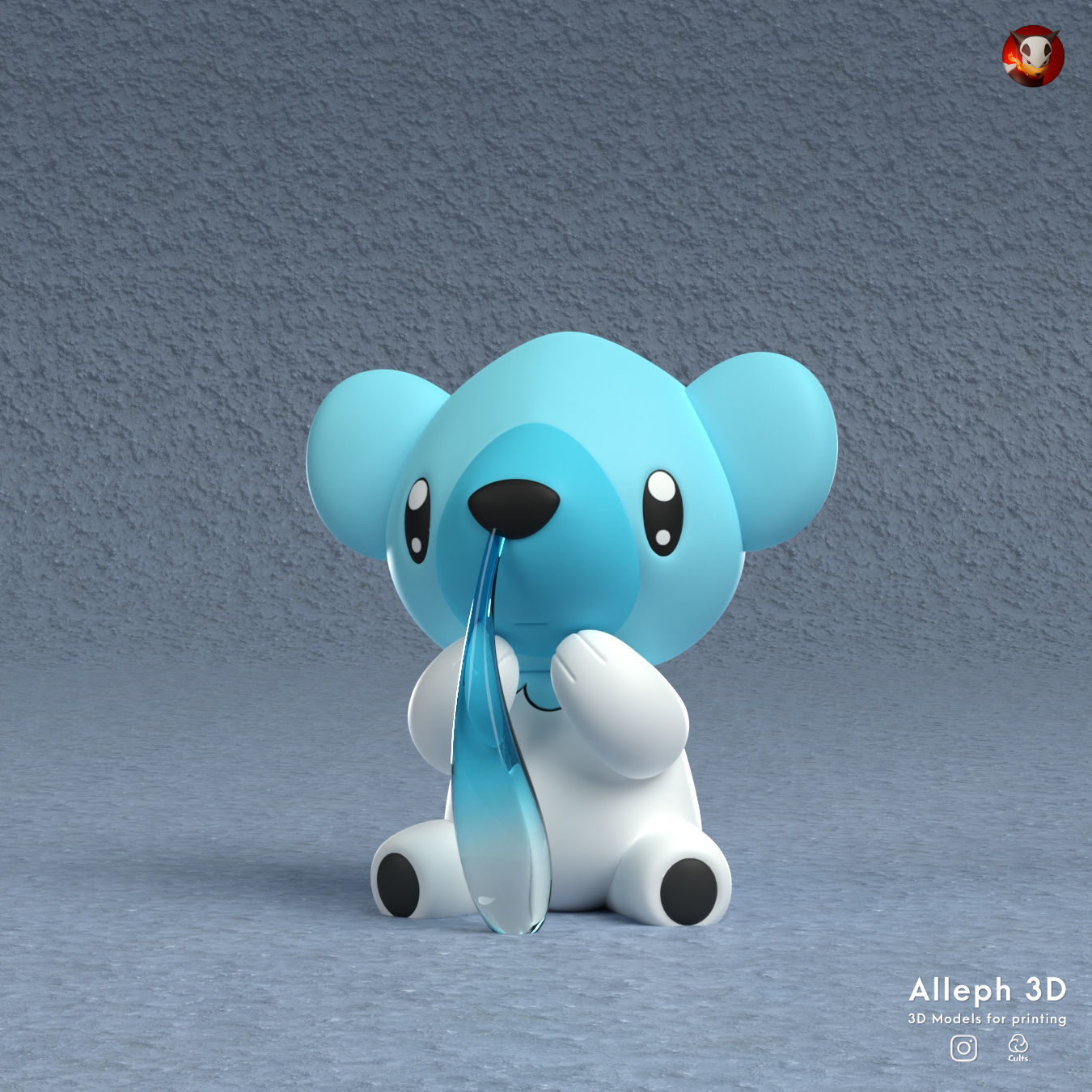 pokemon cubchoo evolution pack 3D print model_1