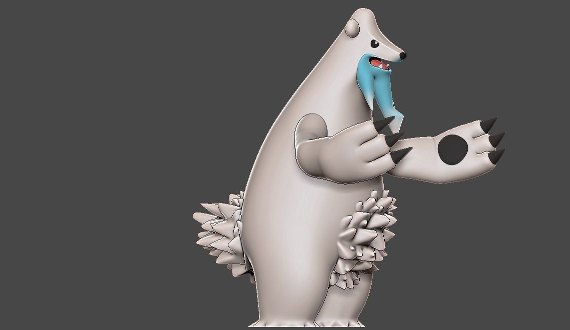 pokemon cubchoo evolution pack 3D print model_23