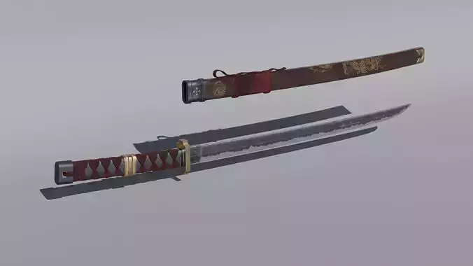 Tang Sword PBR Realistic Weapon Melee Weapon Next Generation