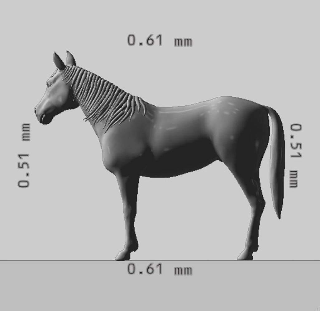Brown Horse Animal 3D Model Ready to Print 3D print model_9