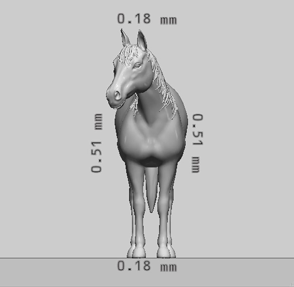 Brown Horse Animal 3D Model Ready to Print 3D print model_8