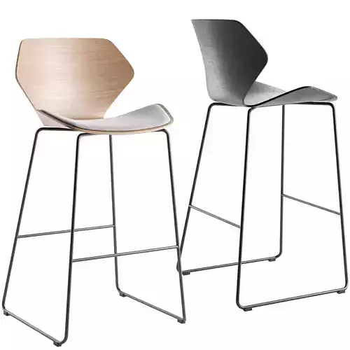 Ginkgo Barstool By Davis Furniture 3D model