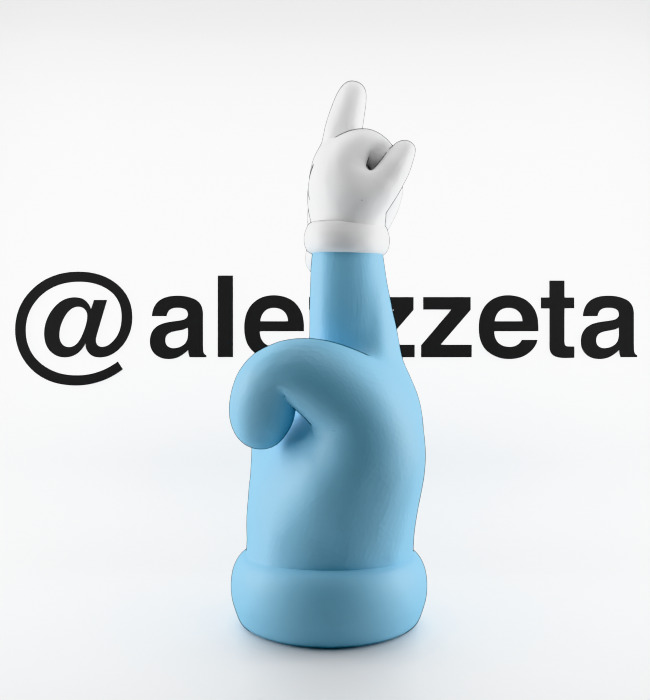 Kaws Hands Mini Textured Low-poly 3D model_10