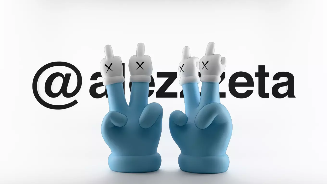 Kaws Hands Mini Textured Low-poly 3D model_0