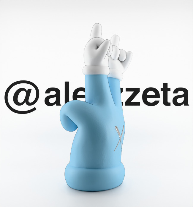 Kaws Hands Mini for Print 3D print model_14