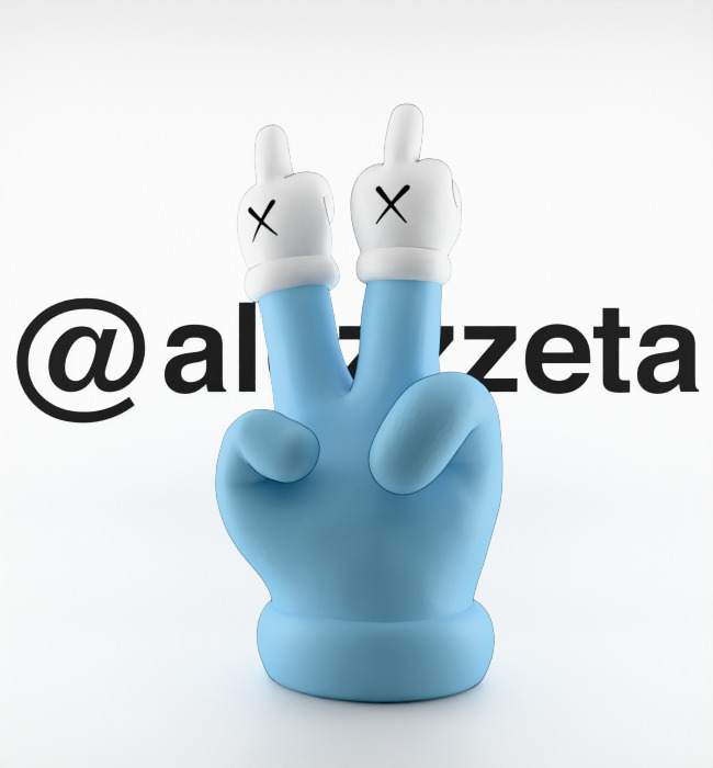 Kaws Hands Mini for Print 3D print model_4