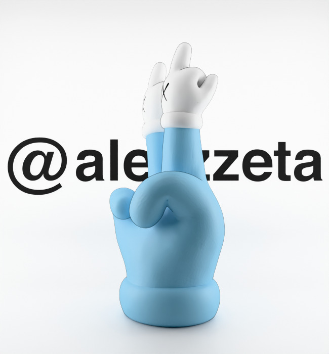 Kaws Hands Mini for Print 3D print model_9