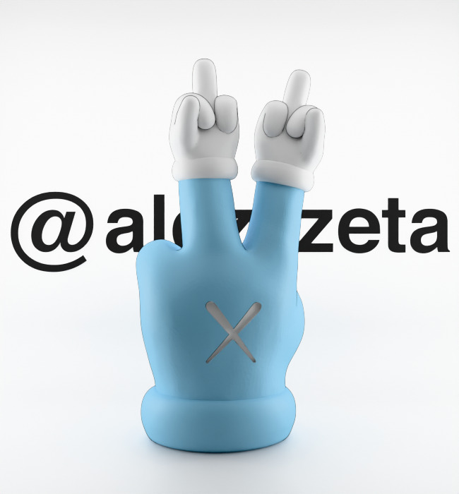 Kaws Hands Mini for Print 3D print model_19