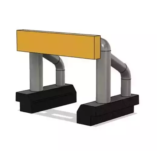 Train stopper miniature 3D print model