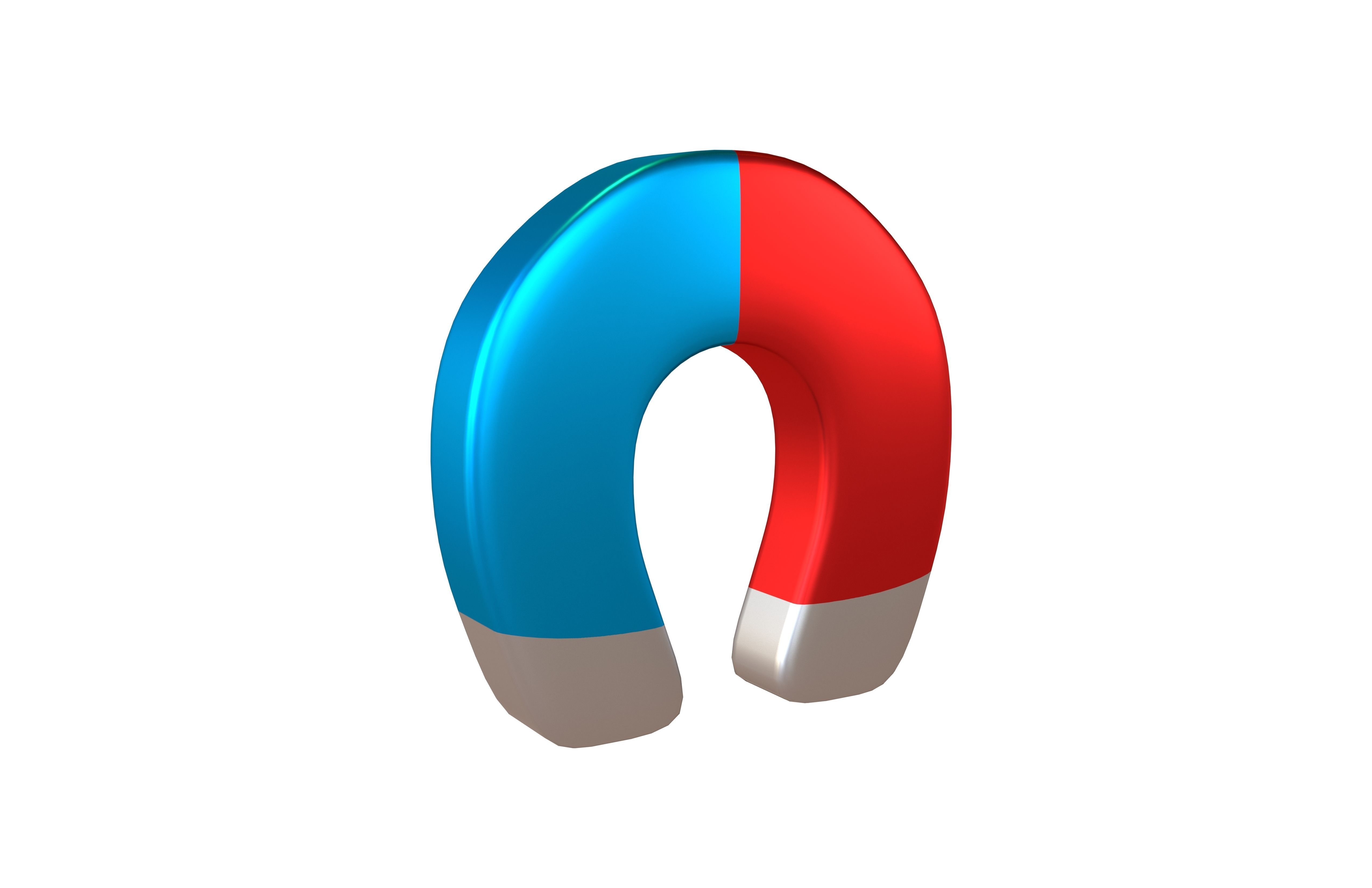 Magnet Emoji v1 004 Low-poly 3D model_3