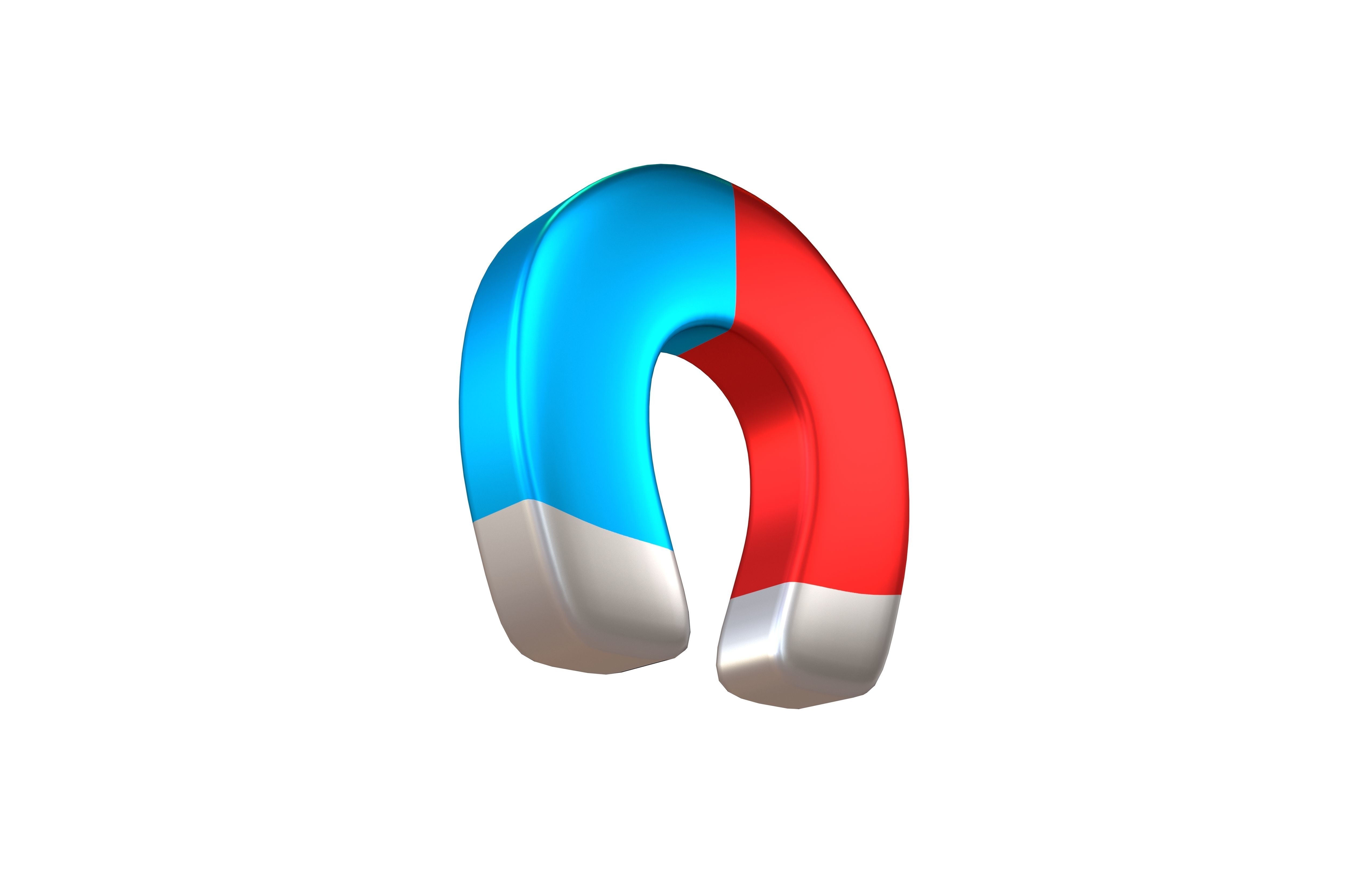 Magnet Emoji v1 004 Low-poly 3D model_2