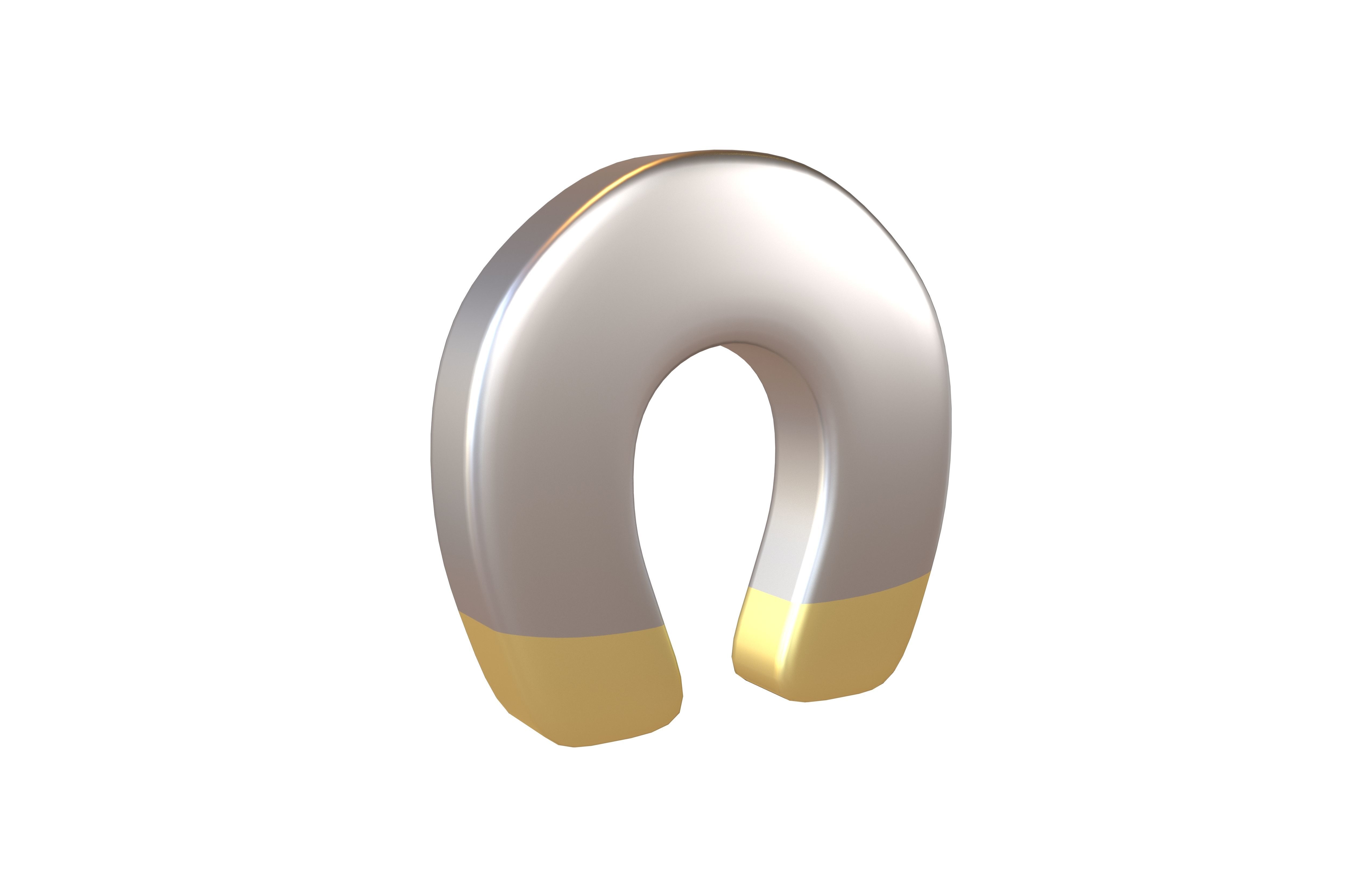 Magnet Emoji v1 006 Low-poly 3D model_1