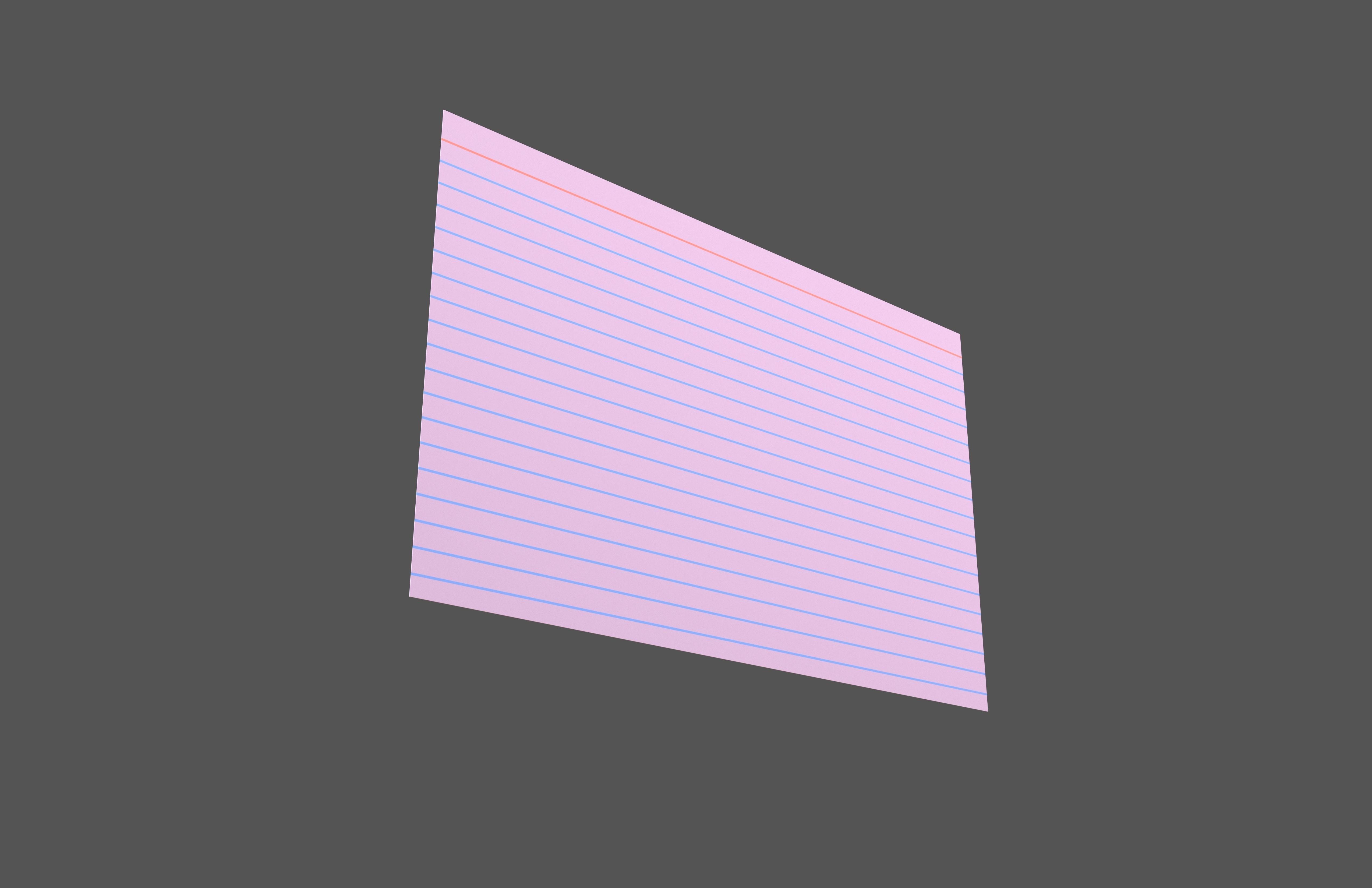 Index Card V1 003 Low-poly 3D model_3