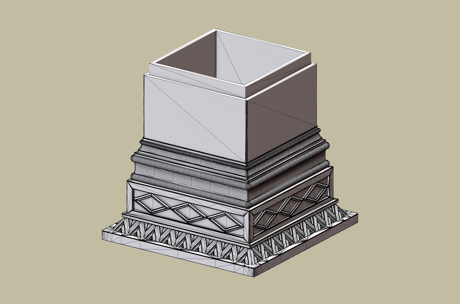Printable 3D Model Components of Retro Upholstery Columns 3D print model_17