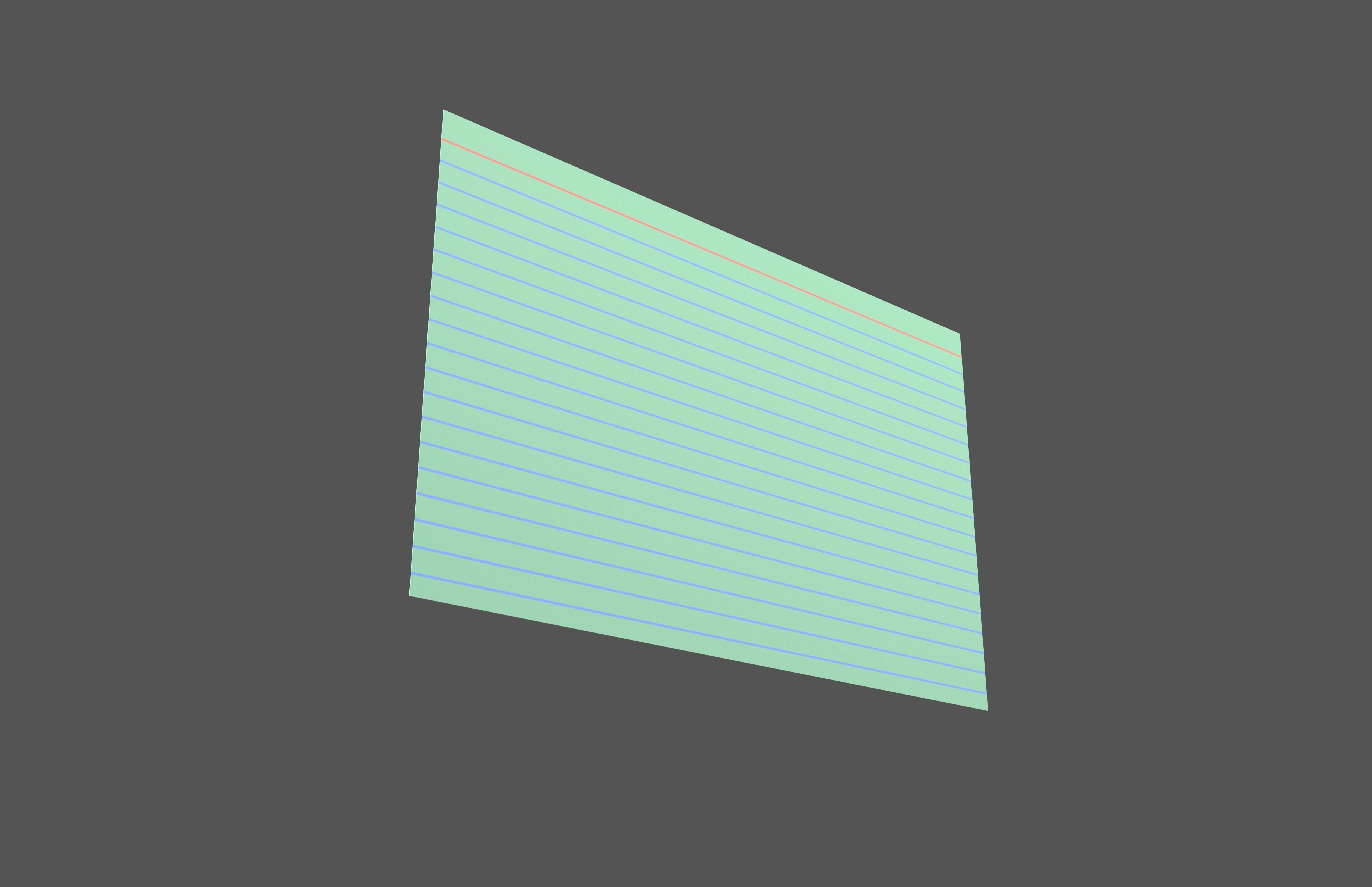 Index Card V1 004 Low-poly 3D model_3
