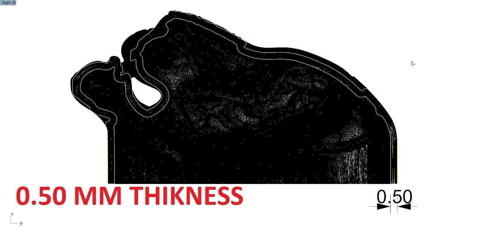 TIGER PENDENT 3D print model_1