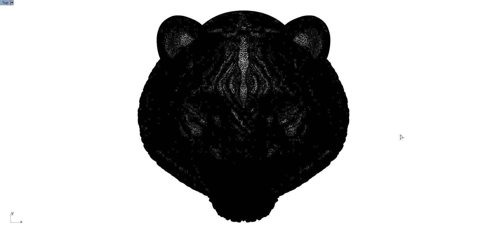 TIGER PENDENT 3D print model_10