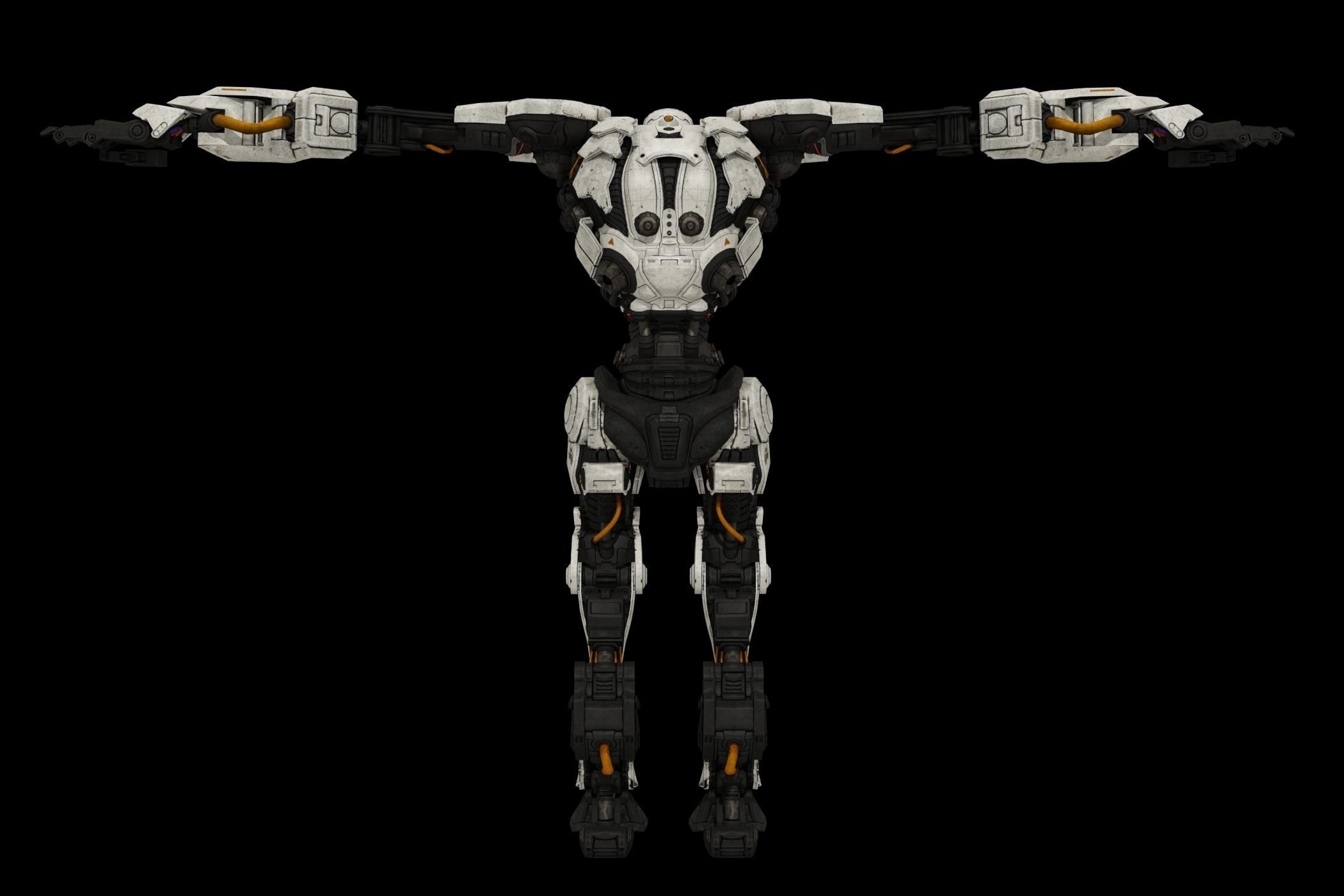 ZORN THE ROBOT  Low-poly 3D model_3