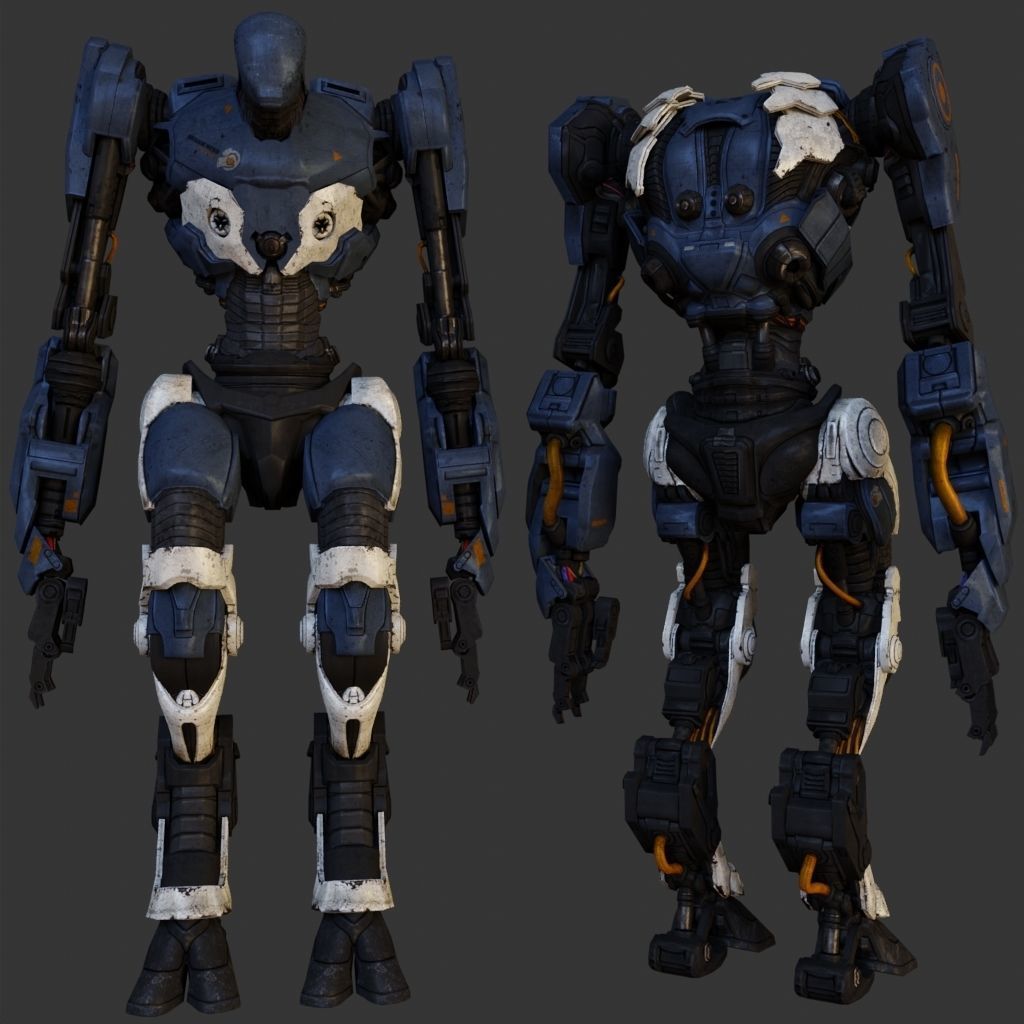 ZORN THE ROBOT  Low-poly 3D model_7