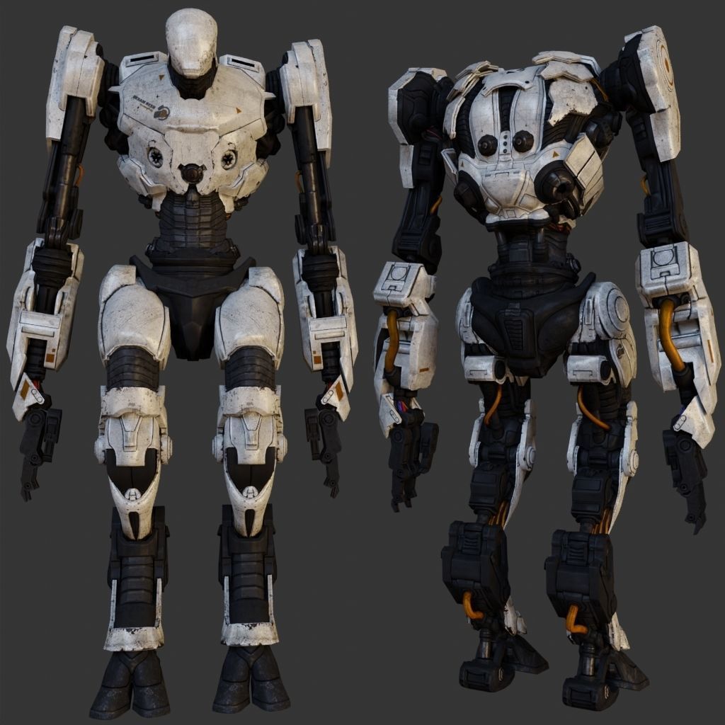 ZORN THE ROBOT  Low-poly 3D model_5