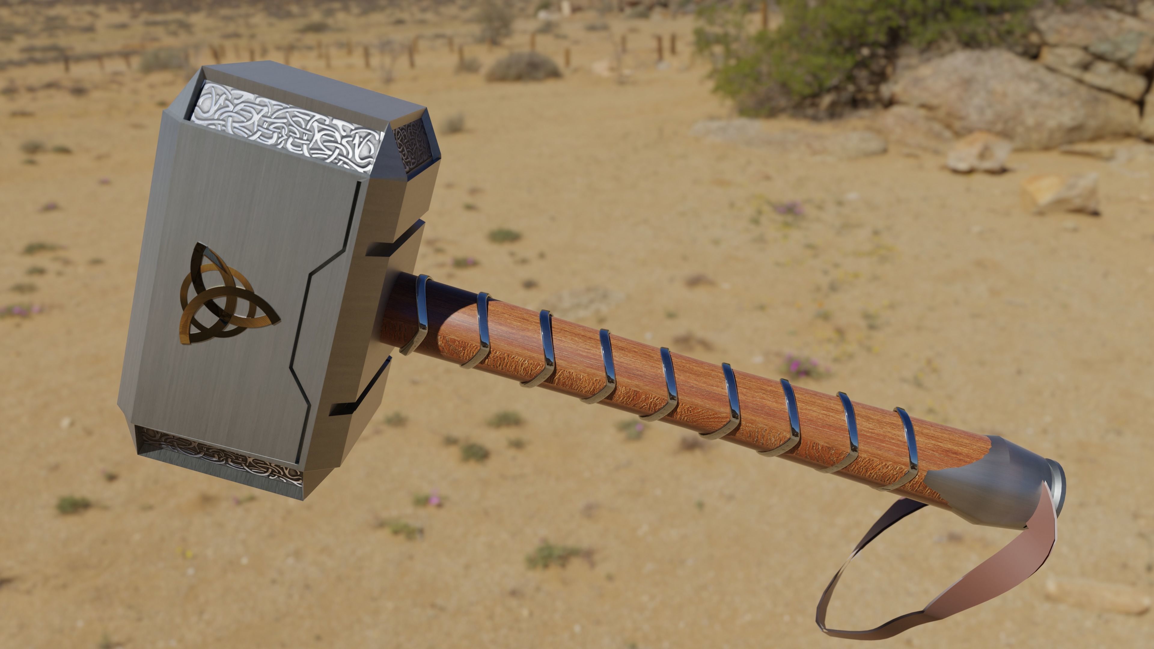 Mjolnir 3D model_2