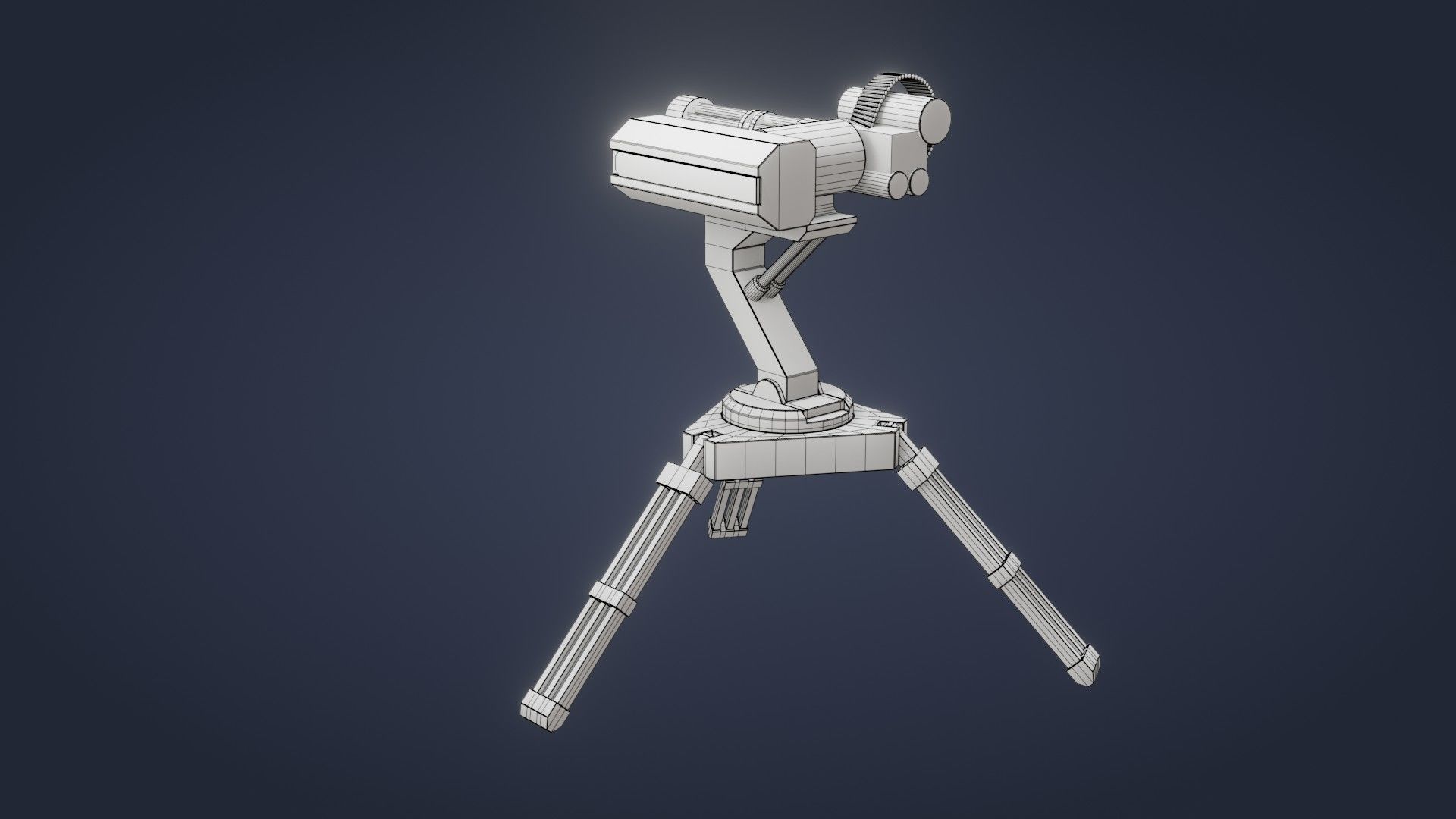 Sci-Fi Turret - Low Poly - Game Ready - PBR Low-poly 3D model_13