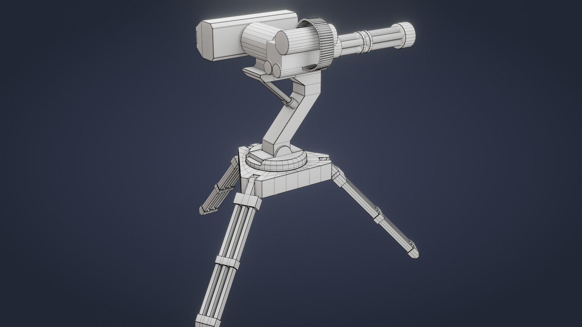 Sci-Fi Turret - Low Poly - Game Ready - PBR Low-poly 3D model_14