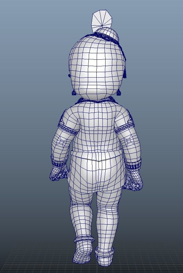 Lord Krishna 3D model Artwork Low-poly 3D model_14