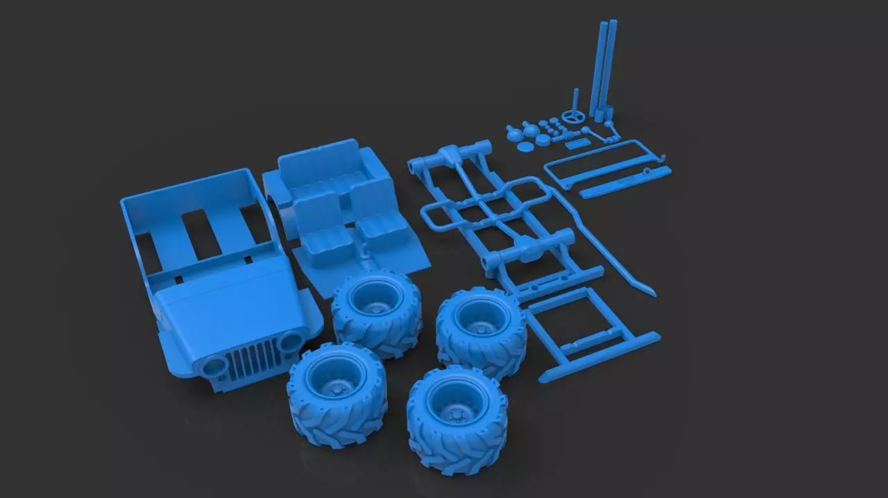 jeep car 3D print model