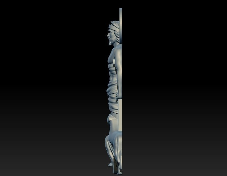 Saint Lazarus Pendant 3D print model_3