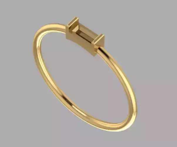 Baguette ring gold