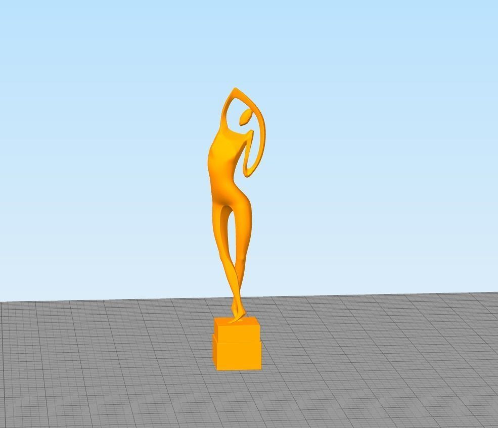 Ballet dance sculpture 3D print model_7