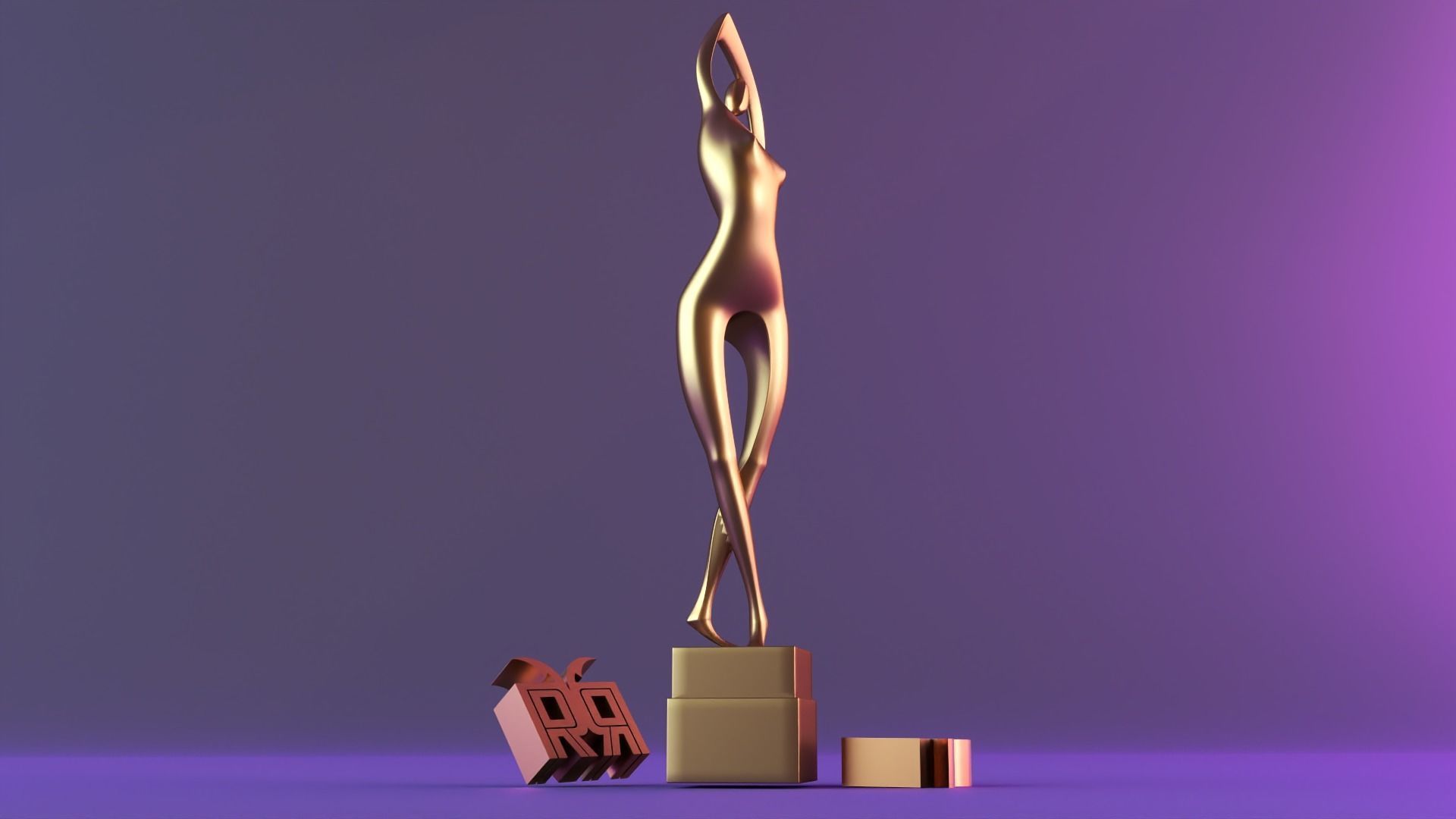 Ballet dance sculpture 3D print model_13