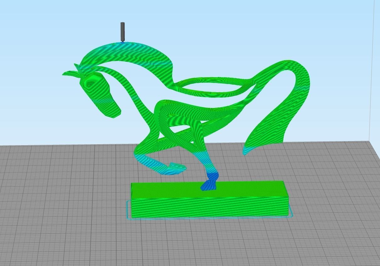 Parametric horse sculpture 3D print model_10
