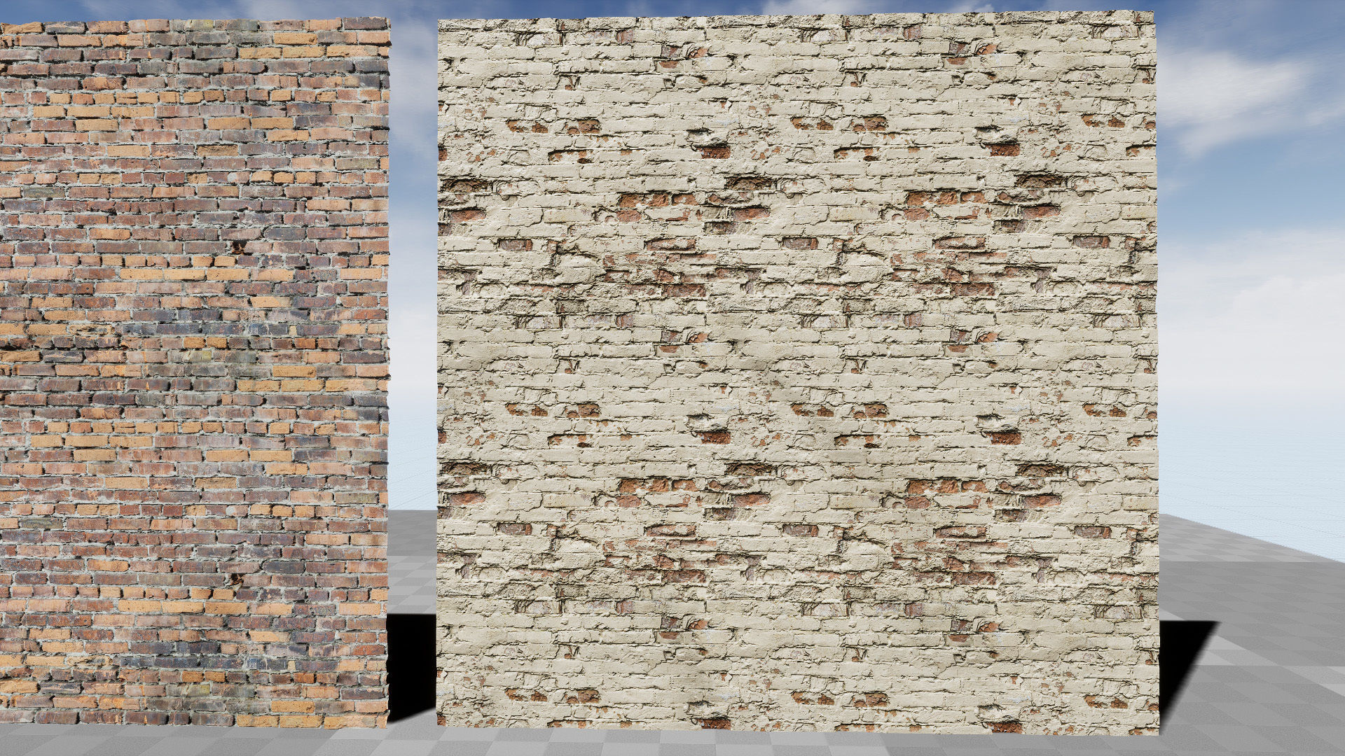 UE Damaged brick walls part 01 Low-poly 3D model_18
