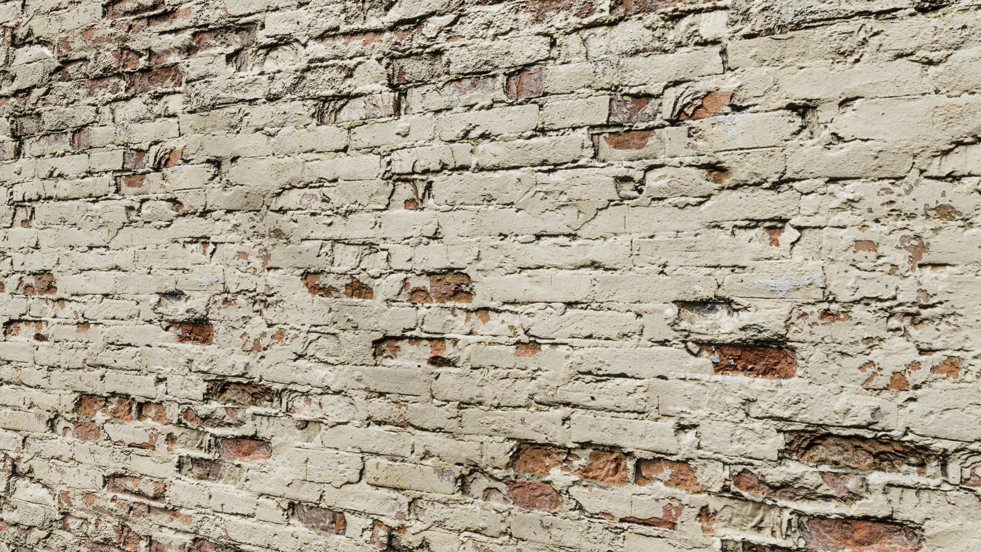 UE Damaged brick walls part 01 Low-poly 3D model_9