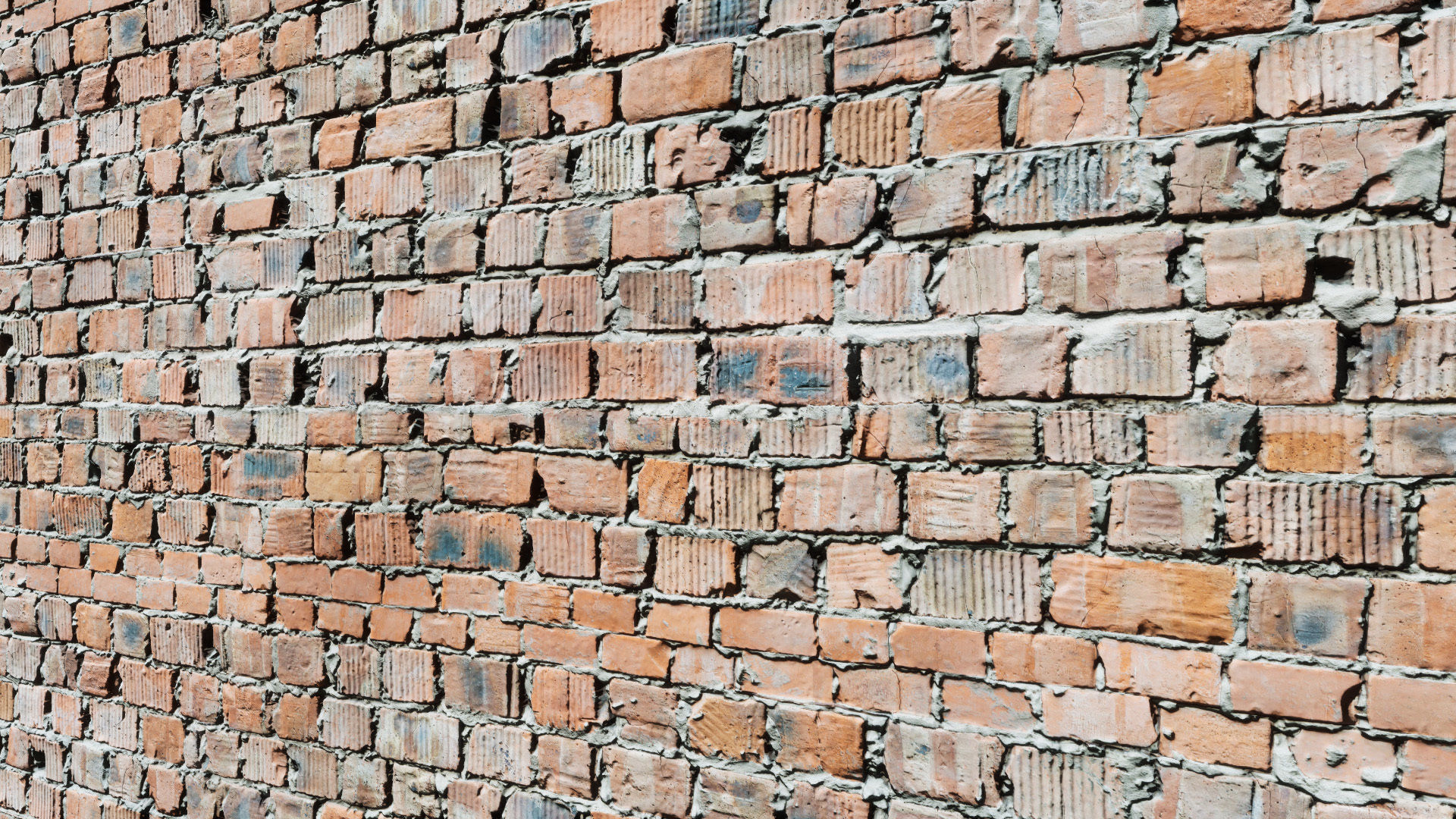 UE Damaged brick walls part 01 Low-poly 3D model_13