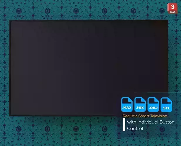 Smart TV 3d model Free low-poly 3D model