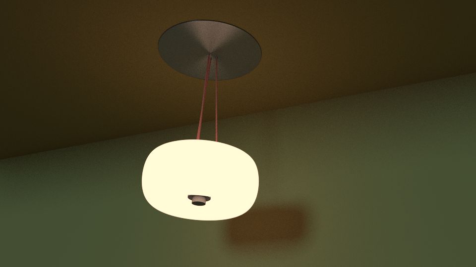 Ceiling lamp 3D model_2