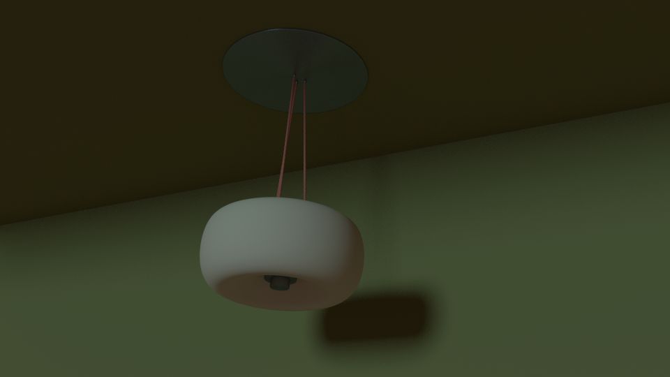 Ceiling lamp 3D model_4