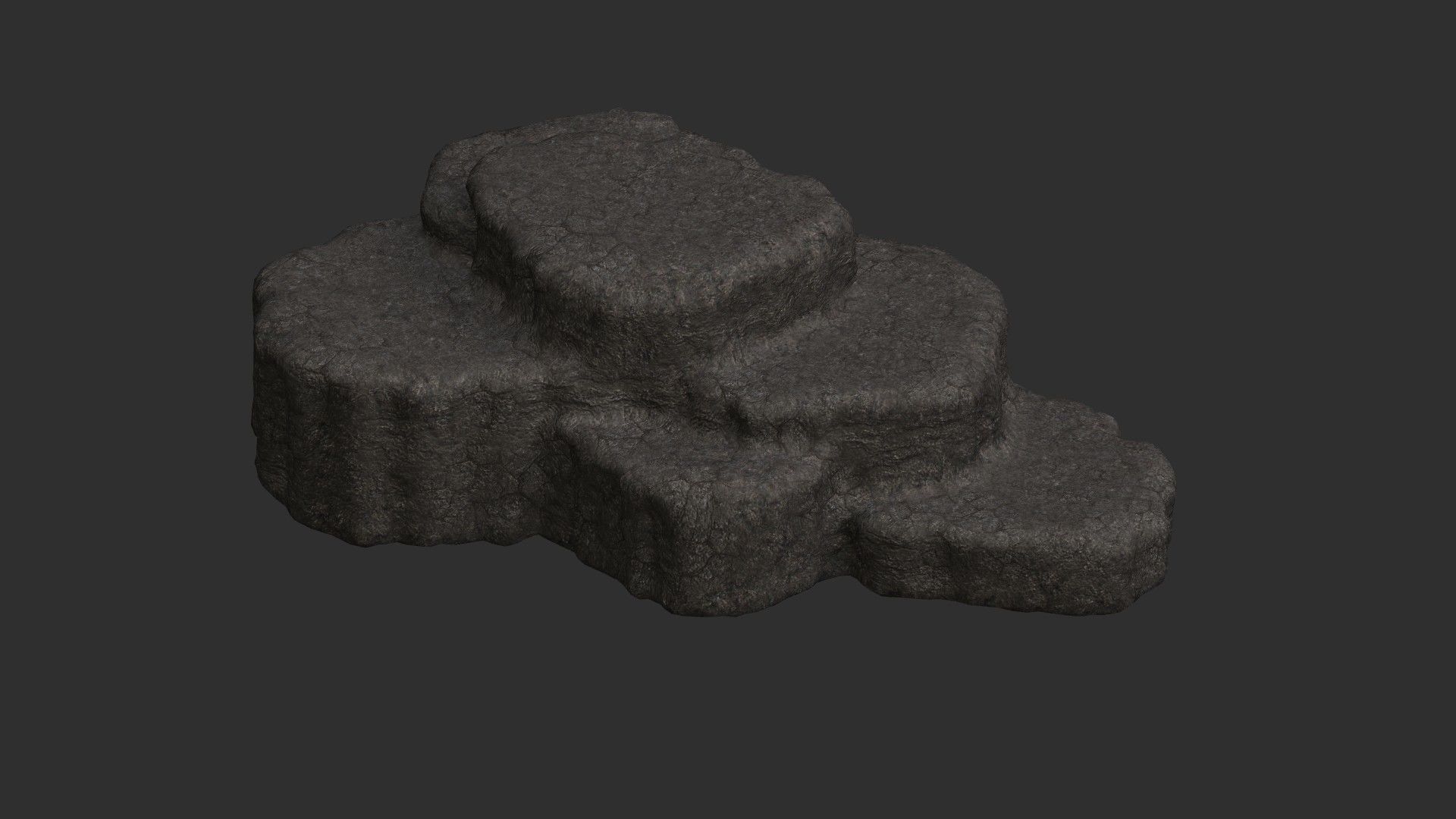 Cave Platform 4 - Base Free low-poly 3D model_1
