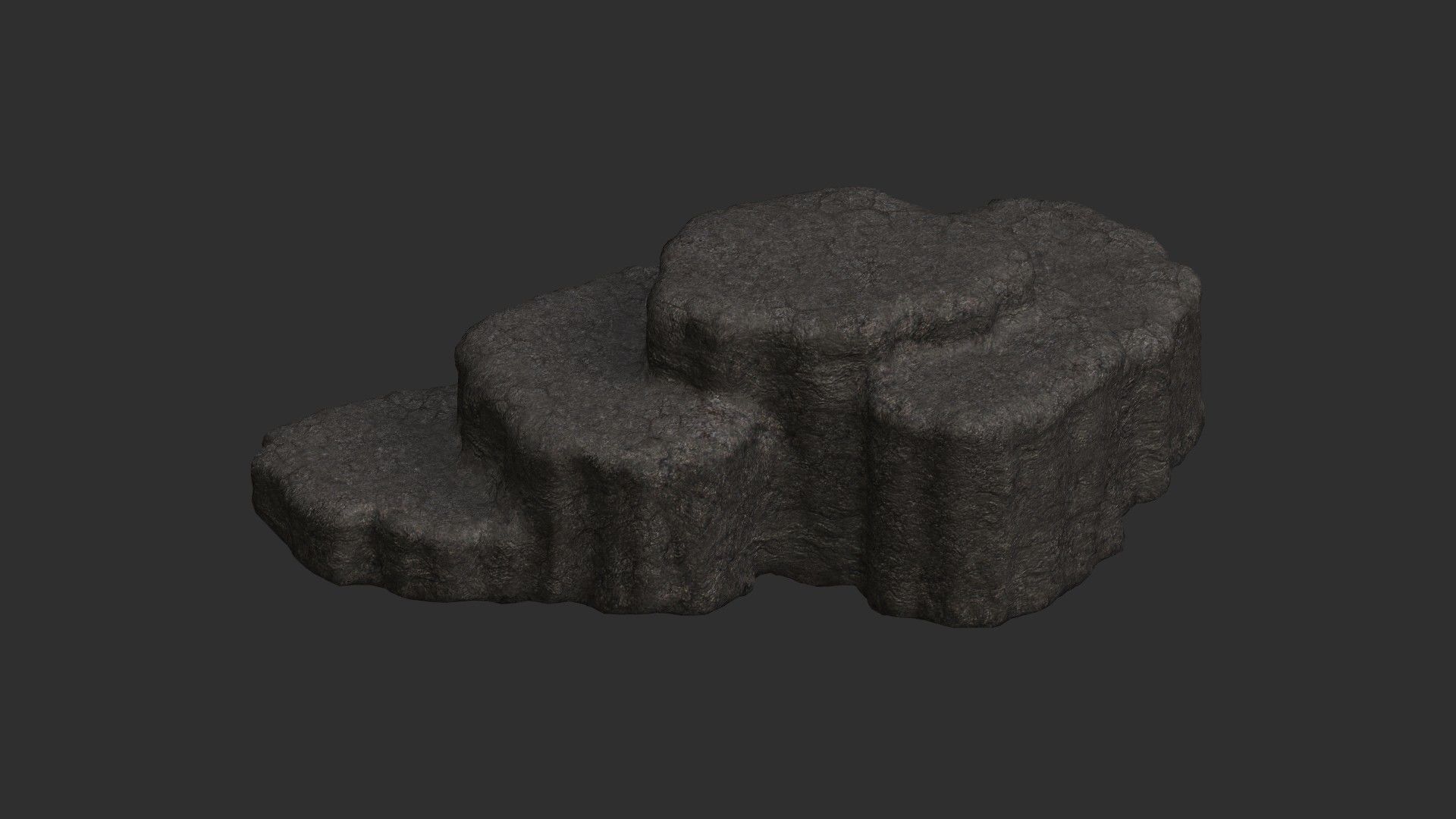 Cave Platform 4 - Base Free low-poly 3D model_4