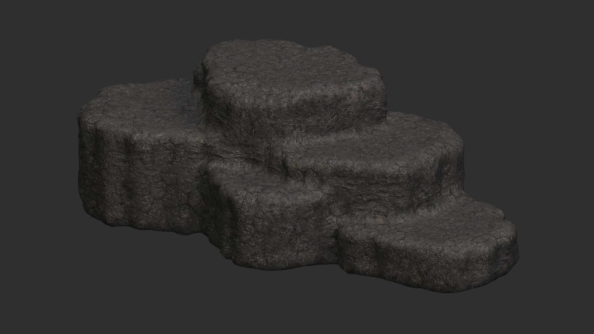 Cave Platform 4 - Base Free low-poly 3D model_9