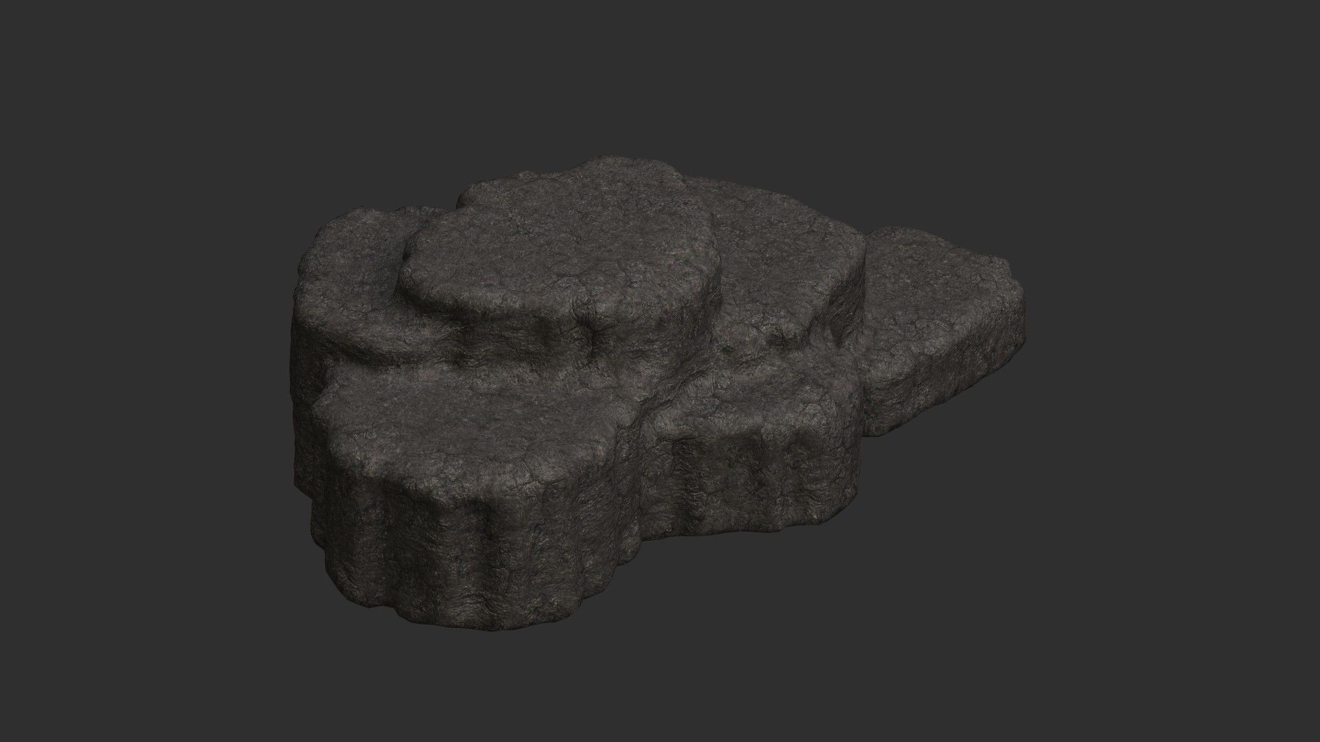 Cave Platform 4 - Base Free low-poly 3D model_2