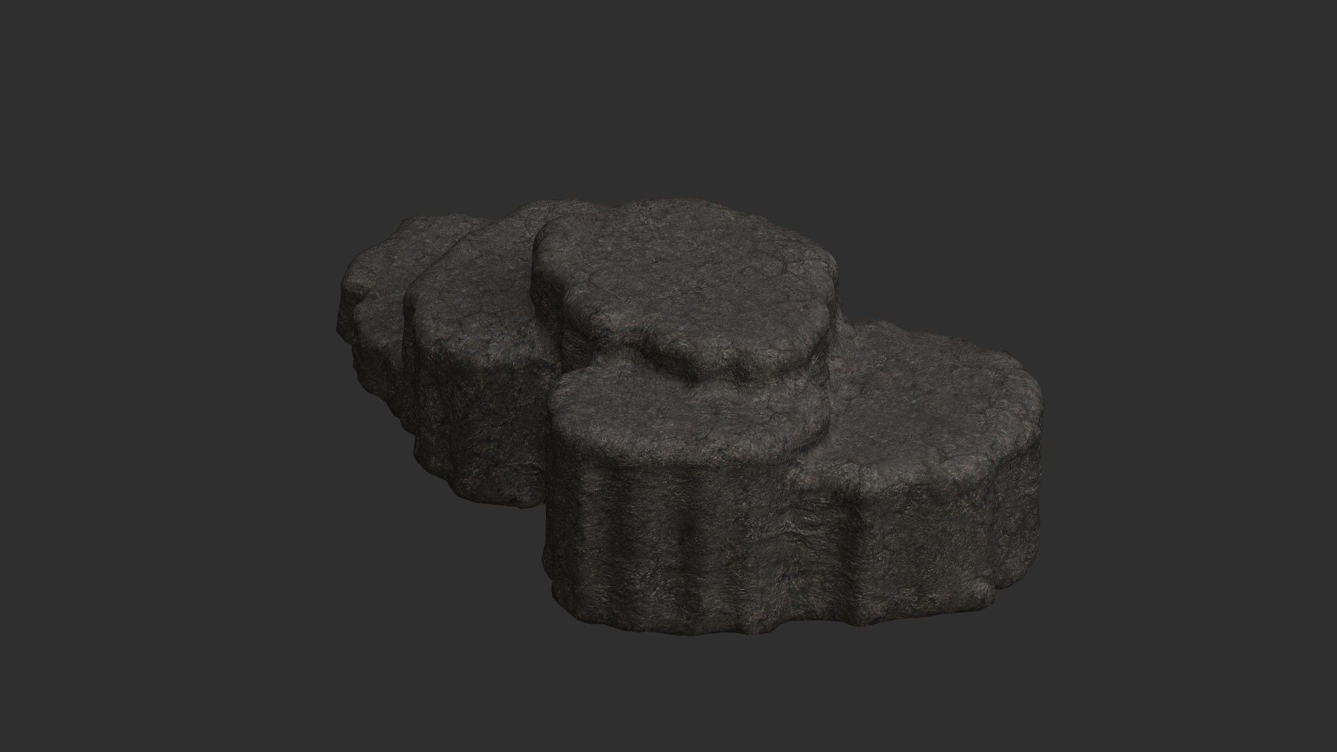 Cave Platform 4 - Base Free low-poly 3D model_3