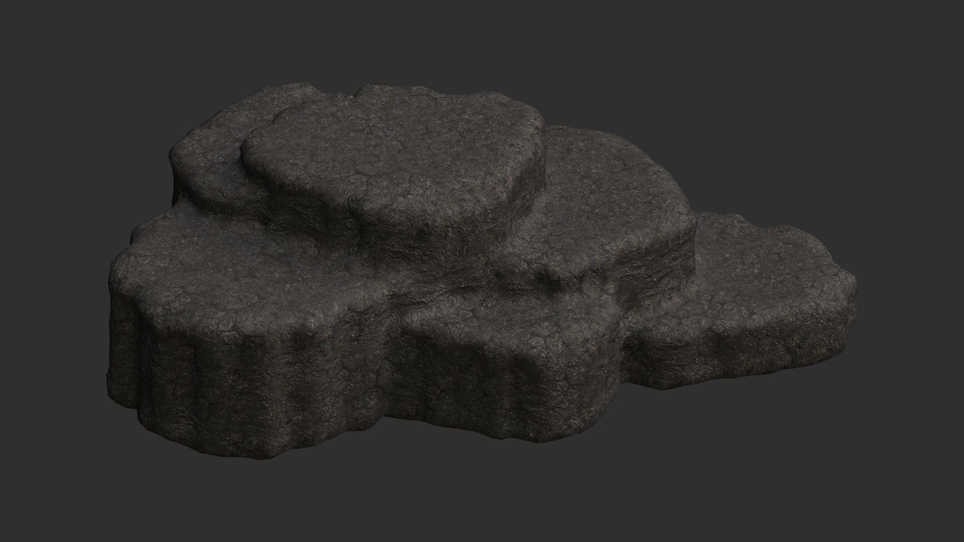 Cave Platform 4 - Base Free low-poly 3D model_7
