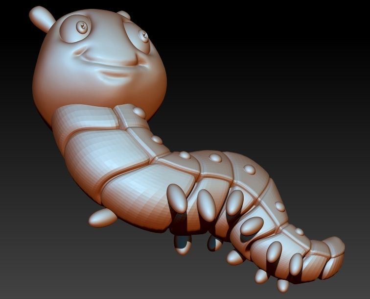 Caterpilller pendant 3D print model_6