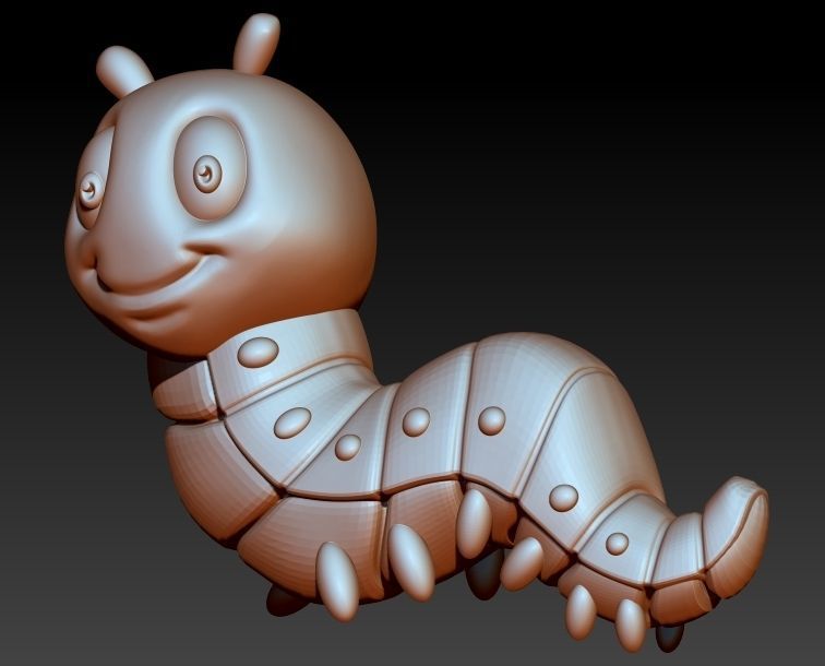 Caterpilller pendant 3D print model_4