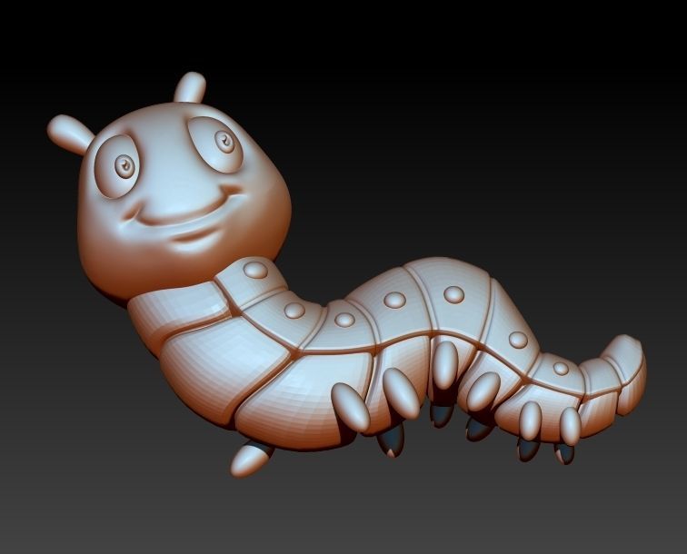 Caterpilller pendant 3D print model_3