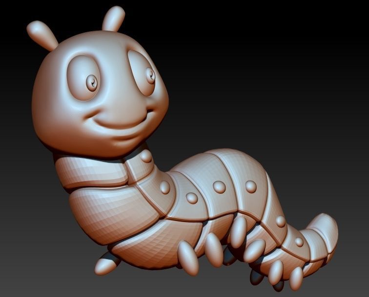 Caterpilller pendant 3D print model_5